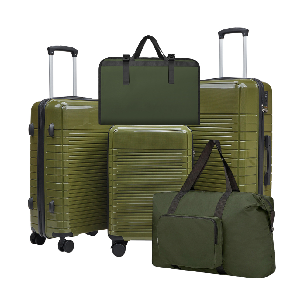 Foldable Rolling Luggage Bag - Set Koper 5 Buah dengan Cangkang