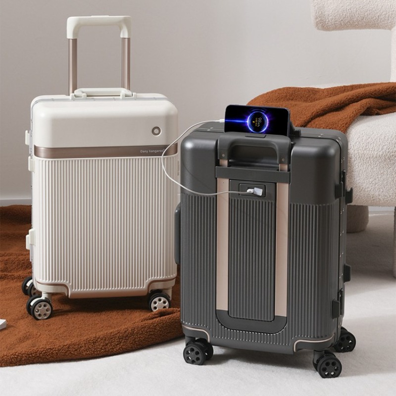Koper Troli Perjalanan 20/22/2 - Aluminum Frame Carry On Luggage ulasan dan harga
